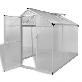 Reinforced Aluminum Greenhouse with Base Frame 49.5ft¬≤