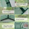 5.5 x 5.5 x 6 Feet Portable Mini Greenhouse with All-Weather PE Cover