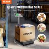 VEVOR Computing Digital Platform Scale, 660 lbs Load, 0.1 lbs Accuracy Computing Floor Scale with LB/KG, Tare, Price Calculator, Stainless Steel High-