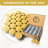 Pure Beeswax Tealights (Pack of 24) Unscented Tea Lights with Light & Natural Honey Scent - Decorative & Handmade Candles for Home, Wedding - 4 Hour B