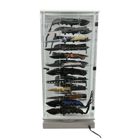 Streetwise 2 Sided 24 Count Knife LED Rotating Display (Style: 24 Knife Display)