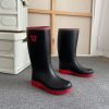 Men's Rain Boots Wear-resistant Waterproof Non-slip Knee High Rain Shoes For Outdoor Working Fishing